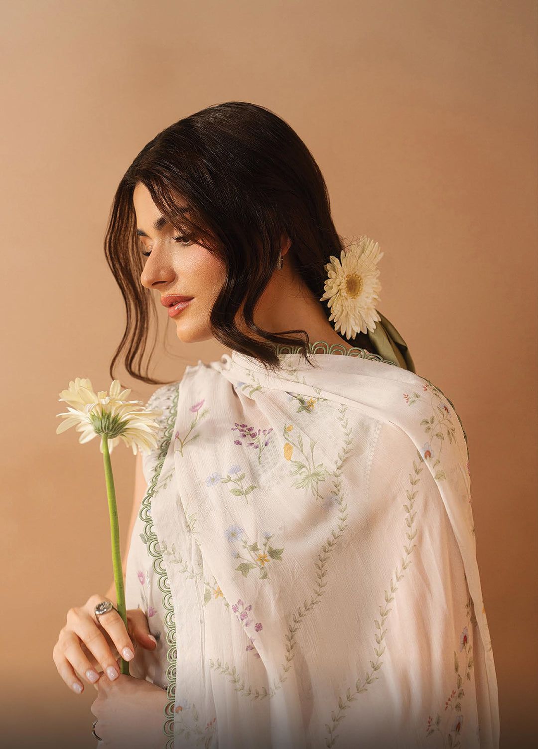 Haze A Prints by Afrozeh Unstitched Printed Lawn 3 Piece Suit AF26UAP FWU-106 Luem Ivory - Summer Collection