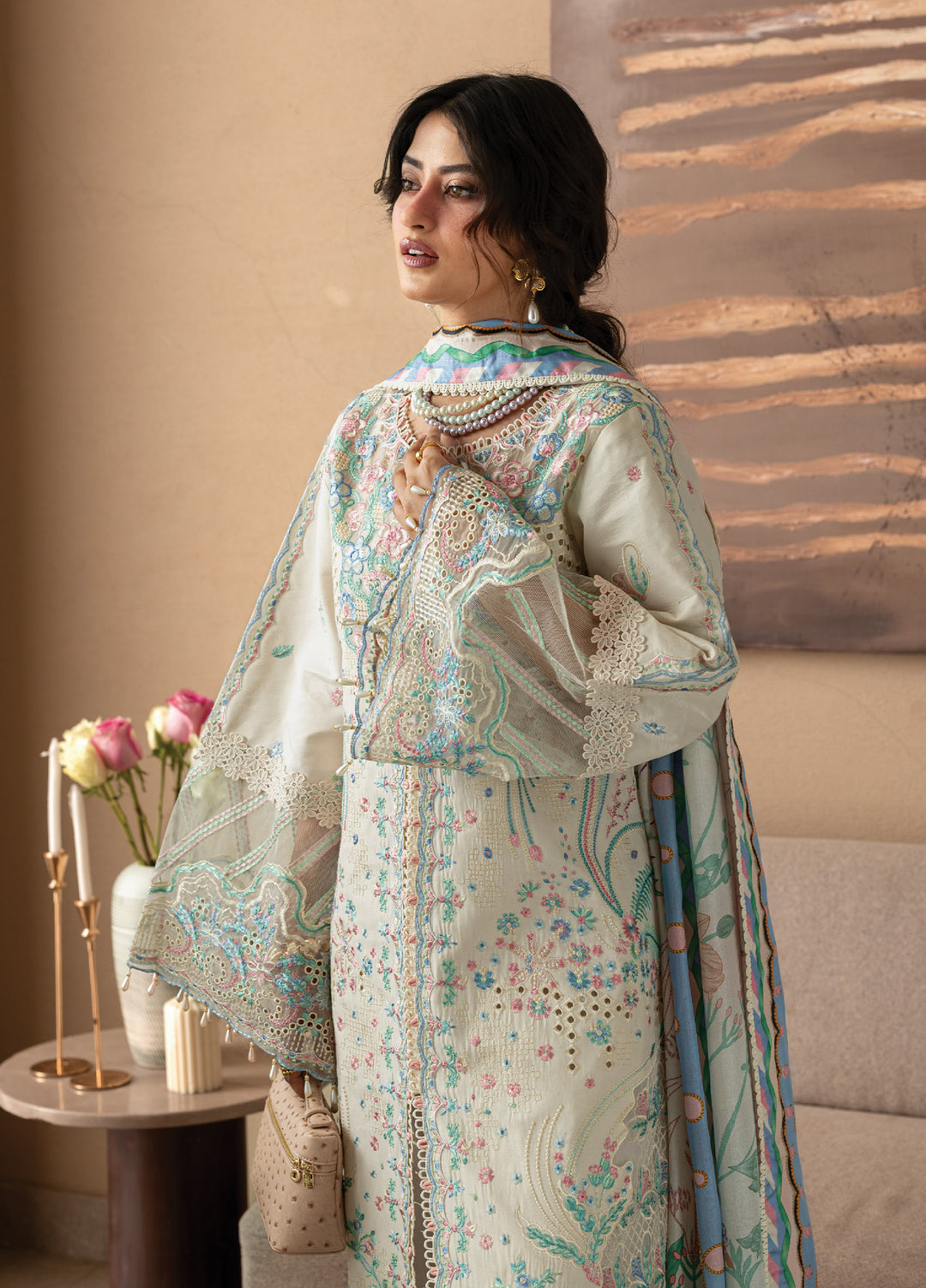 Sirene by Mahnur Unstitched Embroidered Lawn 3 Piece Suit MN26USL S-14 - Summer Collection