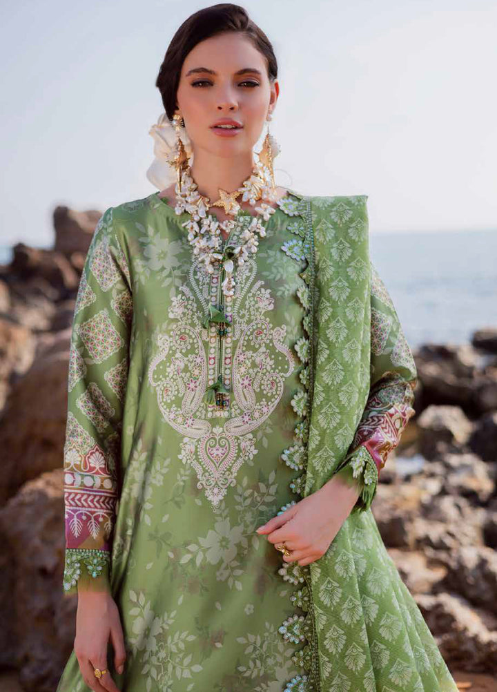 Nureh Unstitched Embroidered Silk 3 Piece Suit NU26US S-23 - Festive Collection
