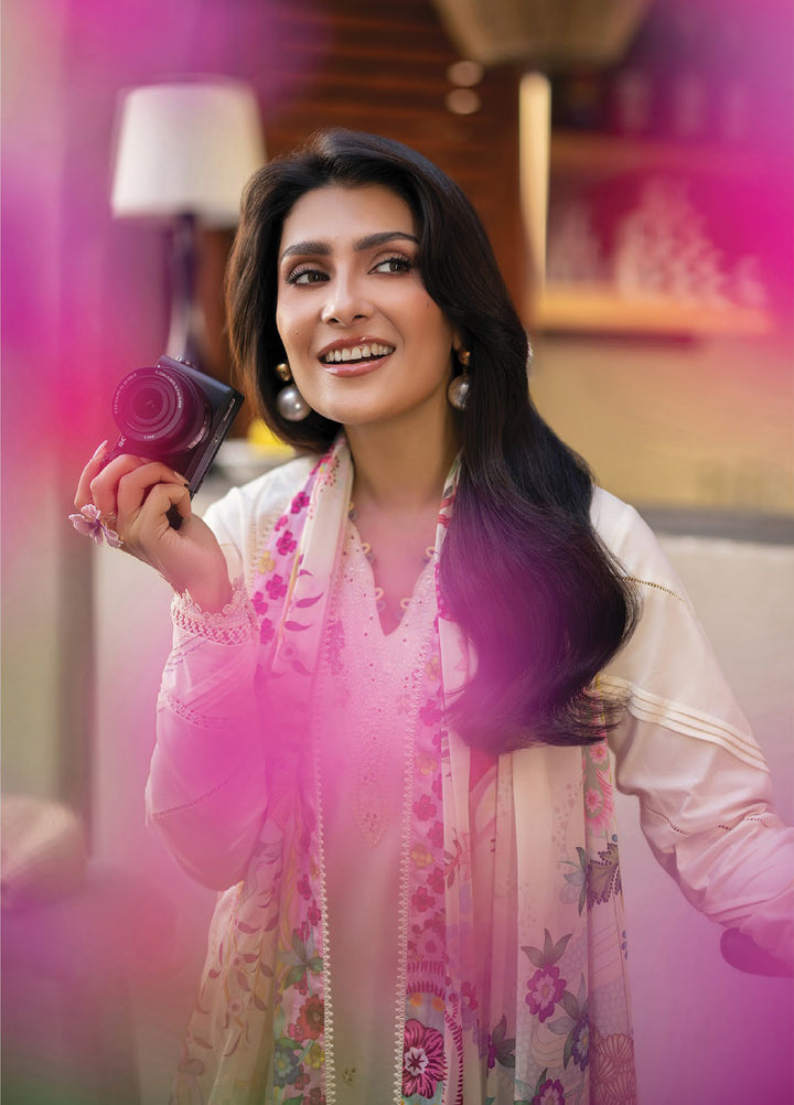 Afsanah by Seran Unstitched Embroidered Lawn 3 Piece Suit SN26UAL D-4 Alyna - Summer Collection