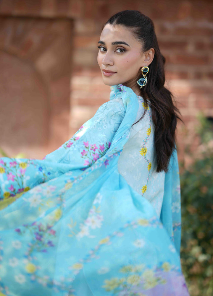 Summer Lines by Neeshay Unstitched Printed Lawn 3 Piece Suit NSH26ULS CELESTIA - Eid Collection