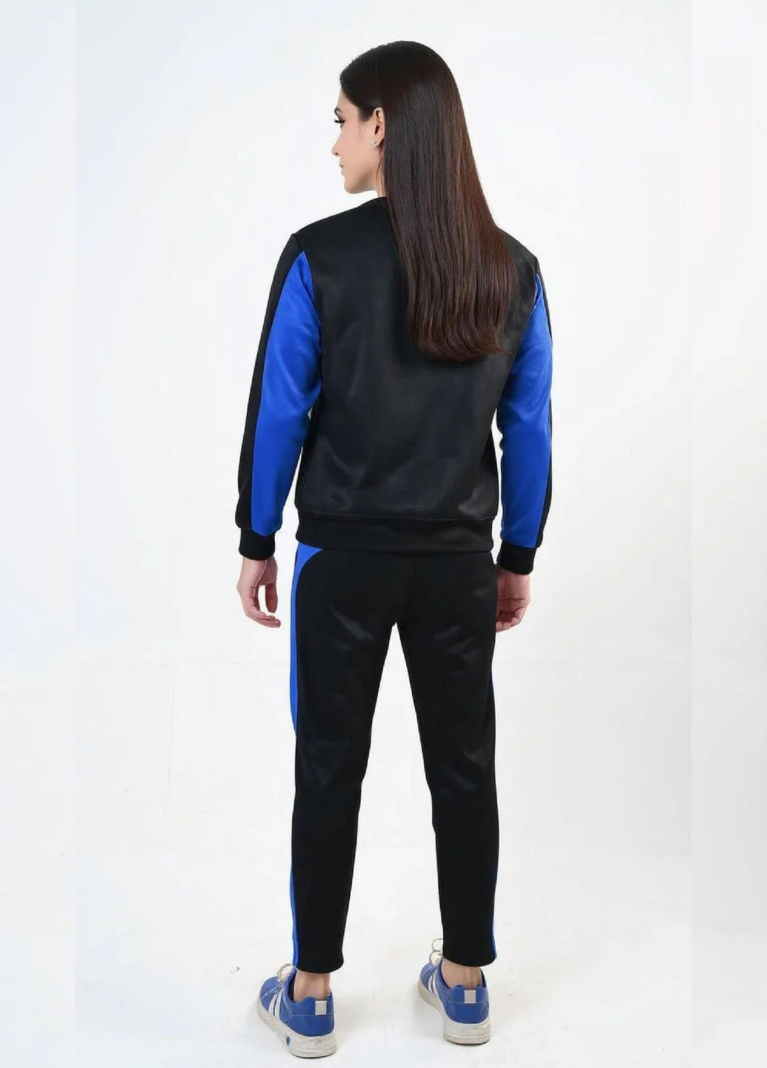 IQ Exclusive Women Winter Track Suit W-Blackout Blue Tracksuit