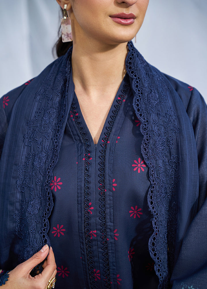 Raha Summer Prints by RajBari Unstitched Printed Lawn 3 Piece Suit RB26URS D-09 - Summer Collection