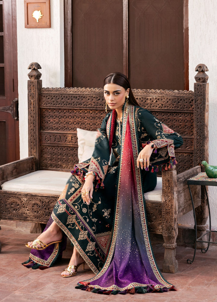 Shahkaar by Jazmin Unstitched Embroidered Lawn 3 Piece Suit JZ26USE SL26-D03 - Eid Collection