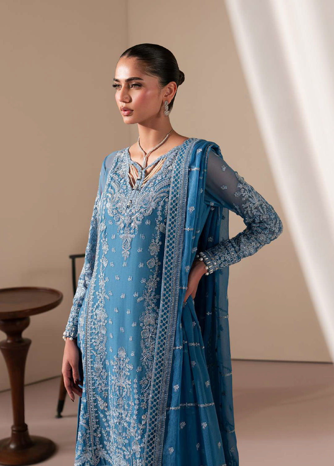 Ayla by Gulaal Unstitched Embroidered Luxury Chiffon 3 Piece Suit GL26ACF D-40 SERA - Festive Collection