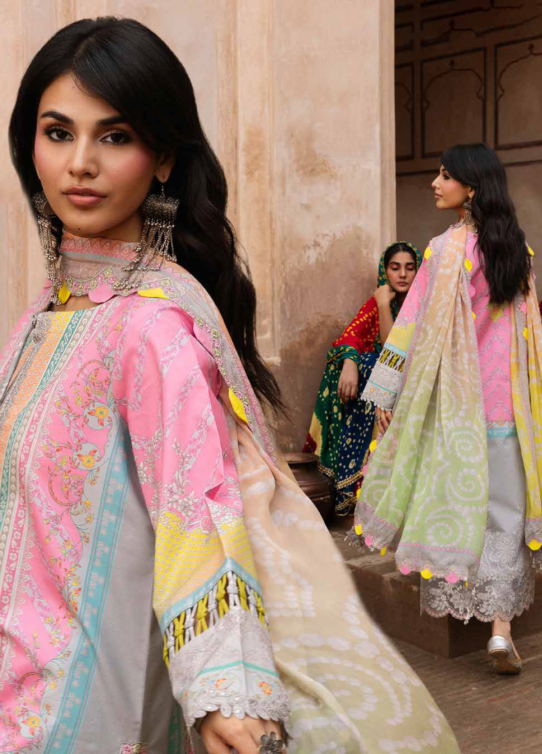 Chunri by Charizma Unstitched Embroidered Lawn 3 Piece Suit CHR26UCL CHN6-01 - Summer Collection