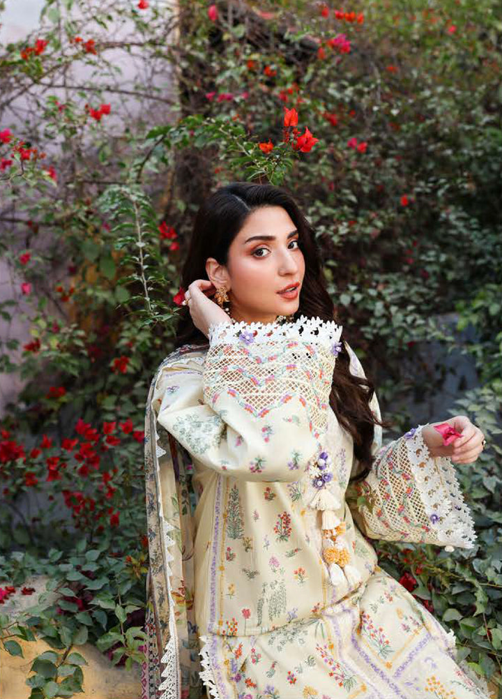Summer Reverie by Roheenaz Unstitched Embroidered Lawn 3 Piece Suit RN26USR D-9 ISOLDE - Festive Collection