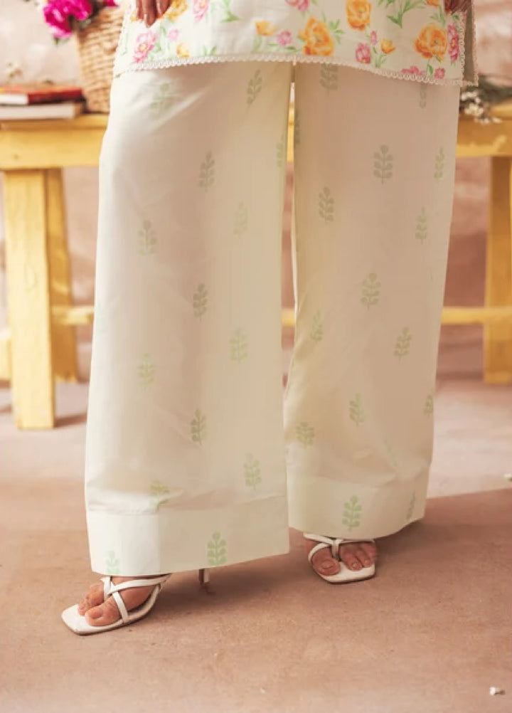 Liyana by Mashra RTW Printed Lawn 2 Piece Suit LIY-CRE-018 Creampuff - Casual Collection