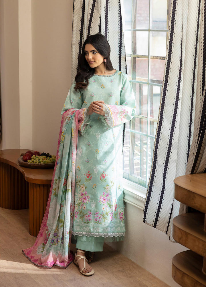 Nissa by RajBari Unstitched Printed Lawn 3 Piece Suit RB26ULN D-12 - Casual Collection