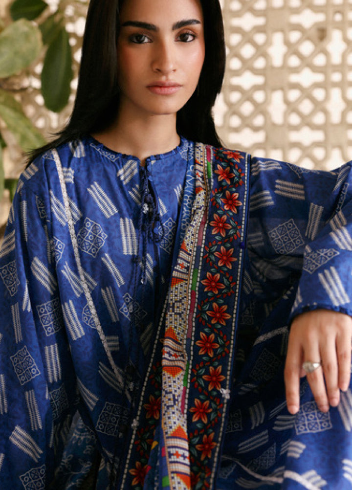 Amaya by Zaha Unstitched Printed Lawn 3 Piece Suit ZK26UAL Zaria APL26-09 - Casual Collection