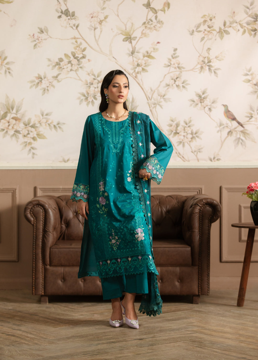 Noore by Ayleen Unstitched Embroidered Lawn 3 Piece Suit AY26ULN Feroza - Eid Collection