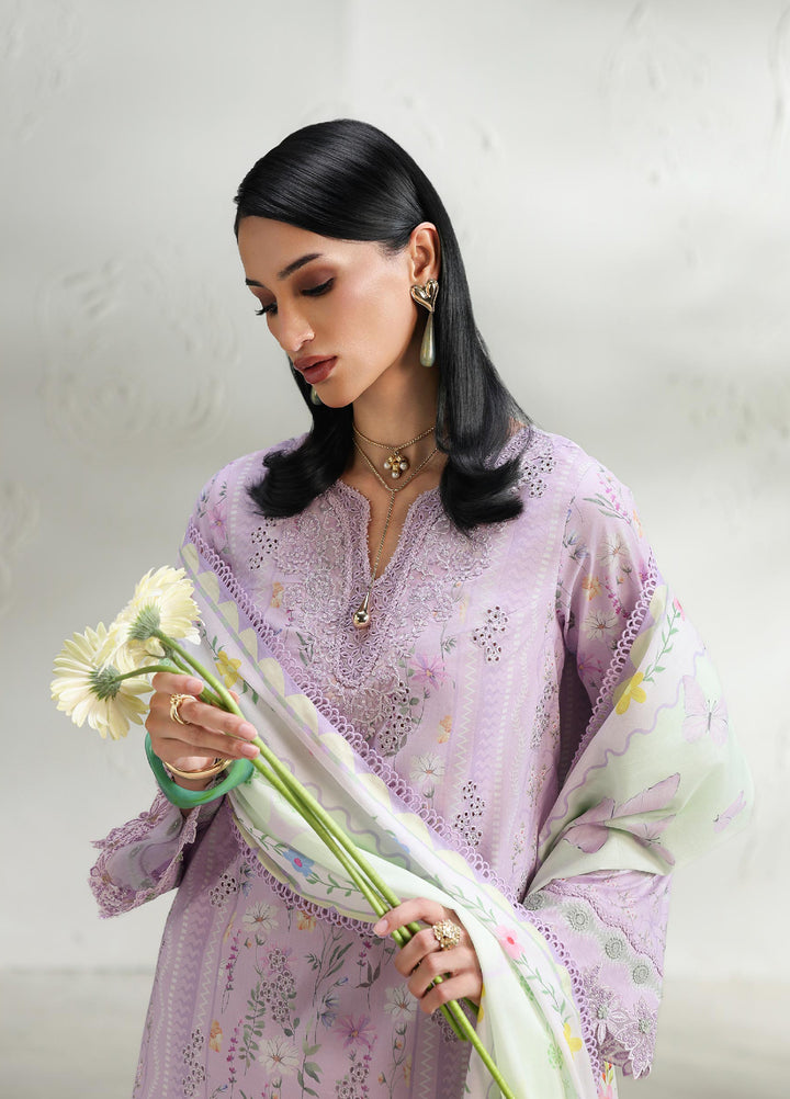 Q Prints by Qalamkar Unstitched Printed Lawn 3 Piece Suit QLK26UQL Elsie QQP-08 (B) - Summer Collection