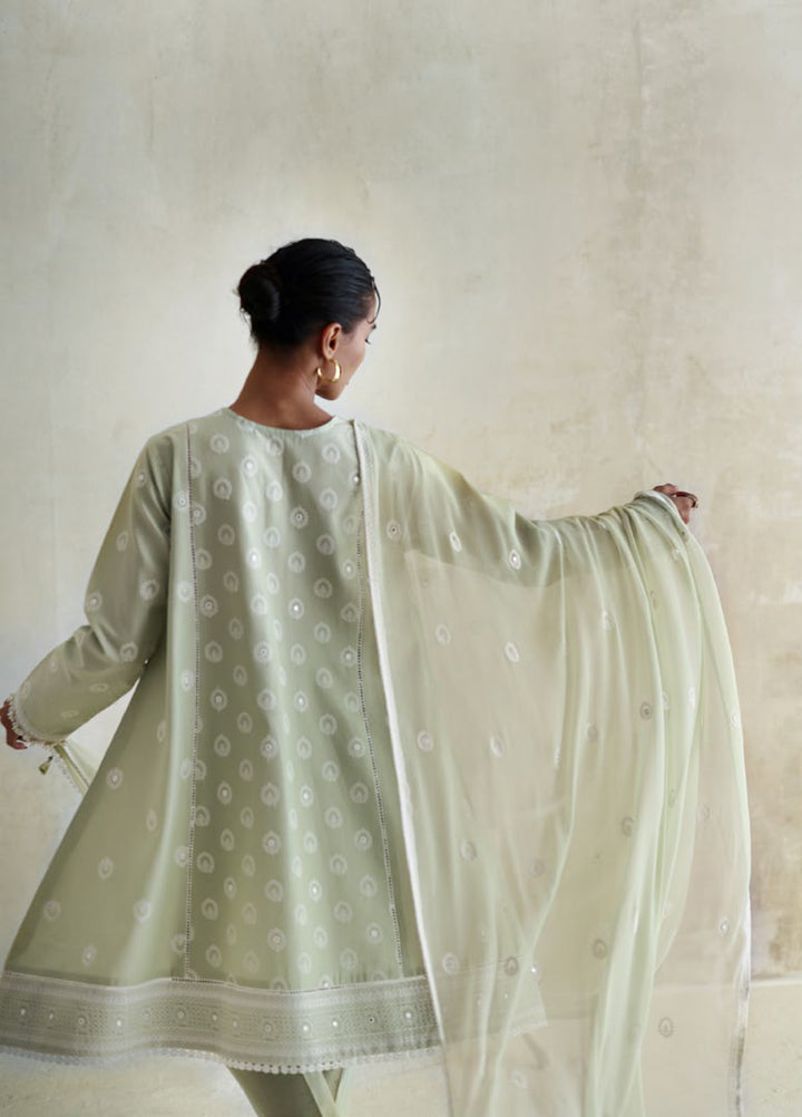 The Luxe by Gul Ahmed Unstitched Embroidered Lawn 3 Piece Suit GA26ULL Olive Bloom PM 62078 - Casual Collection