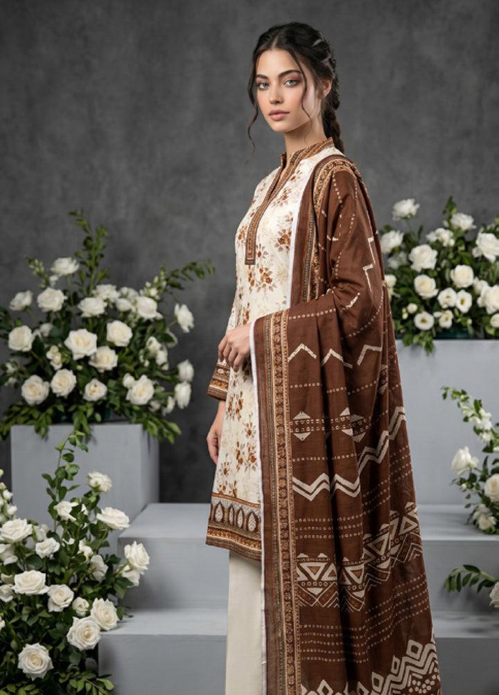 Salina Dobby by Regalia Textiles Unstitched Printed Lawn 3 Piece Suit RG26UPS D-02 - Casual Collection