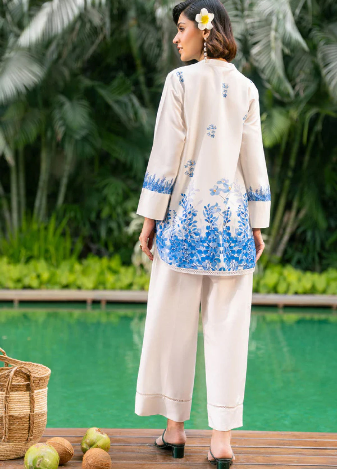 Nairah Women Pret Printed Arabic Lawn Suit NAH26PN Occan Breeze - Spring Collection