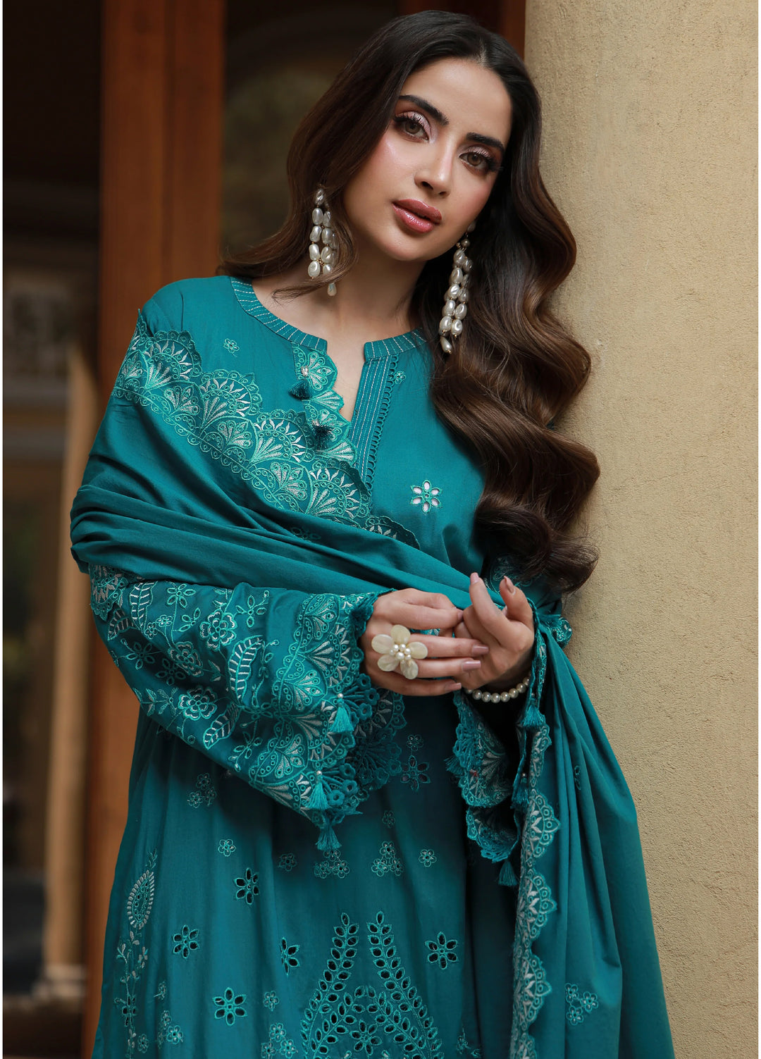 Lakhany Chikankari Unstitched Embroidered Lawn 3 Piece Suit LSM26UCL LG-UB-0296 - Festive Collection