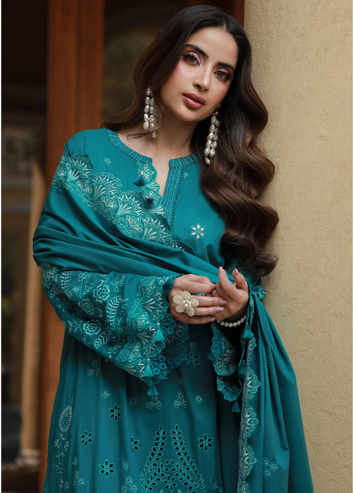 Lakhany Chikankari Unstitched Embroidered Lawn 3 Piece Suit LSM26UCL LG-UB-0296 - Festive Collection