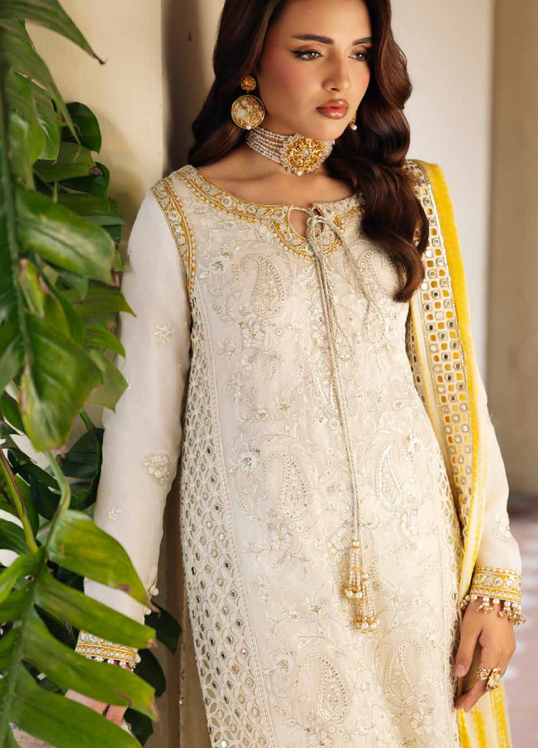 Celine by Charizma Unstitched Embroidered Chiffon 4 Piece Suit CHR26UC Celine CCE6-02 - Festive Collection