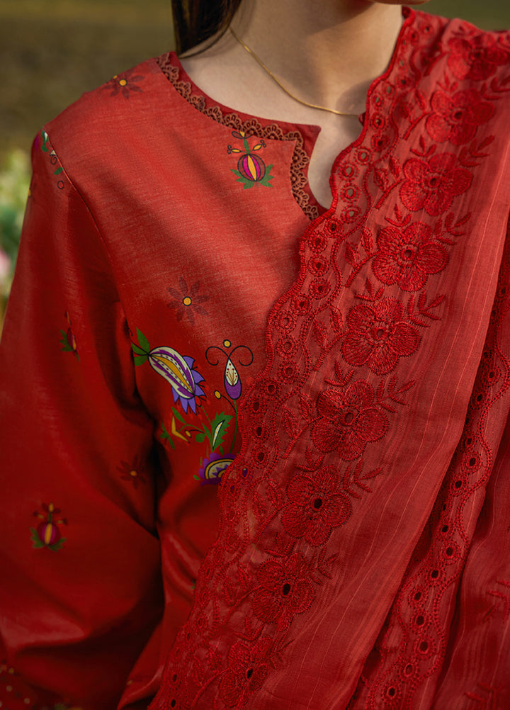 Raha Summer Prints by RajBari Unstitched Printed Lawn 3 Piece Suit RB26URS D-06 - Summer Collection