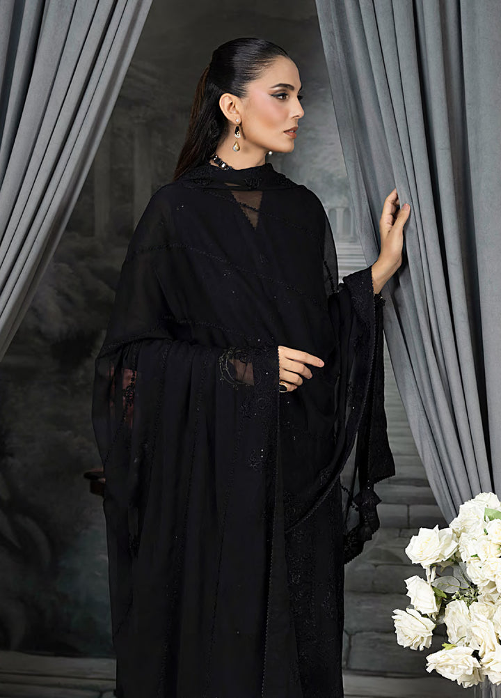 Elegance by Lakhany Unstitched Embroidered Chiffon Suits 4 Piece LSM25EC LG-UB-0049 - Festive Collection