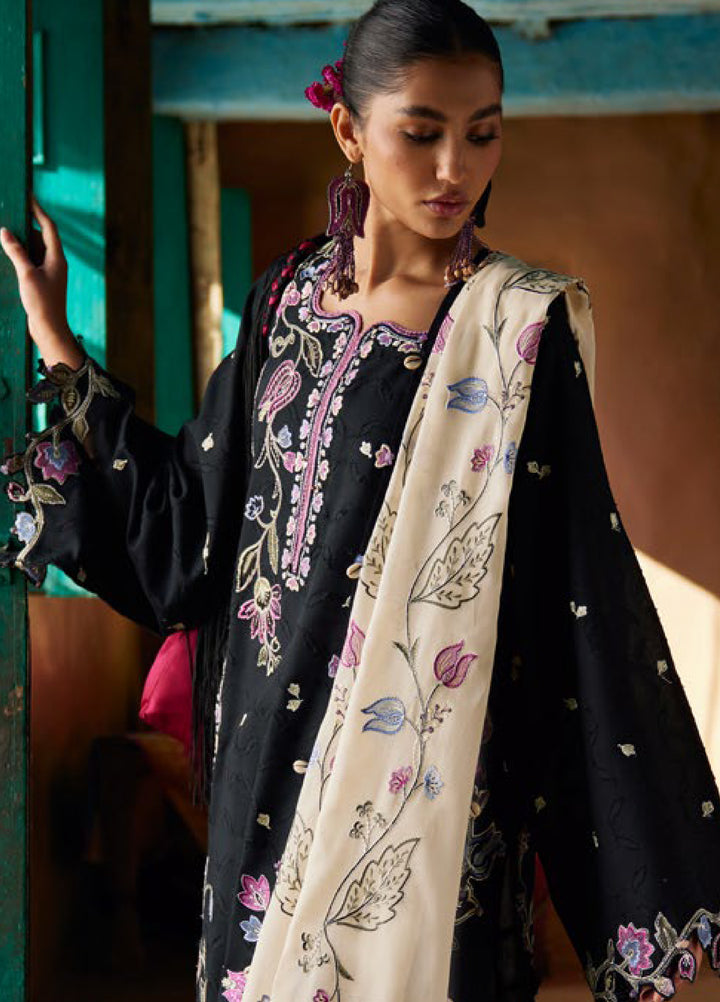 Meili by Zaha Unstitched Embroidered Lawn 3 Piece Suit ZK26UML ZL26-07B - Festive Collection