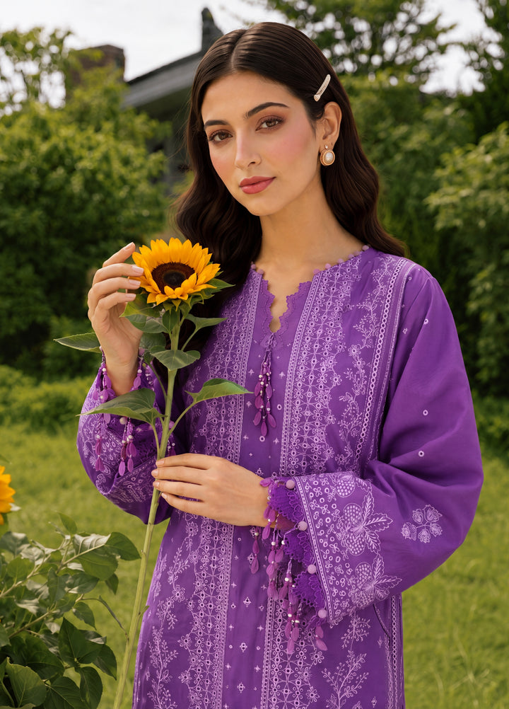 Zellbury Unstitched Embroidered Cotton 3 Piece Suit ZB26UCC WUC26E34074 - Casual Collection
