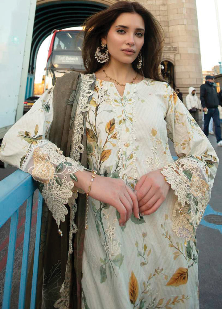 Sunshine Bloom by Al Zohaib Unstitched Embroidered Lawn 3 Piece Suit AZ26USL D8 - Summer Collection