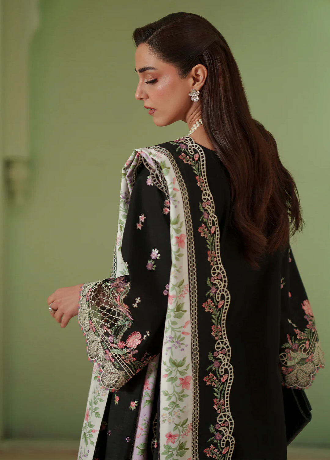 Mashriq by Bin Ilyas Unstitched Embroidered Lawn 3 Piece Suit BI26UML D112B - Festive Collection