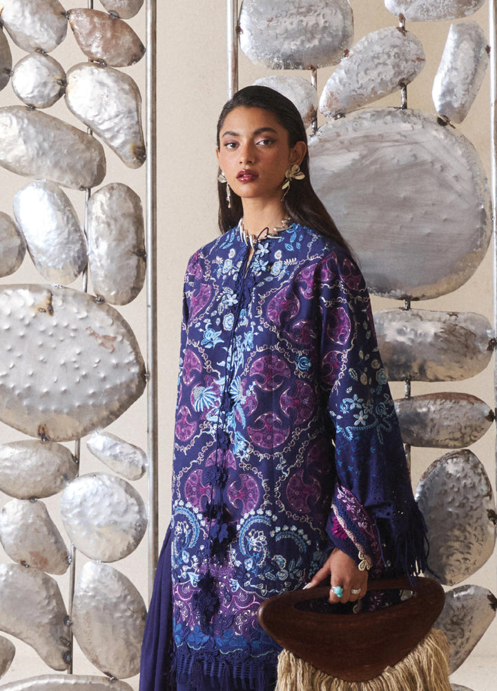Suffuse Unstitched Embroidered Lawn 3 Piece Suit SSY26ULE Elora - Eid Collection