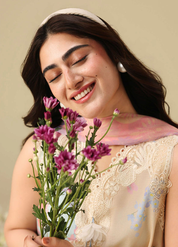 Soleil Hemline by Mushq Unstitched Printed Lawn 3 Piece Suit MU26USL Bellarosa HUNSS260301 - Festive Collection
