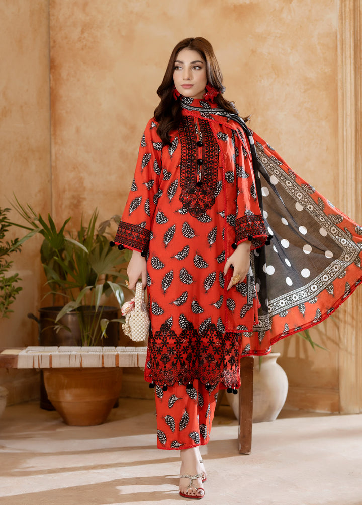 Salina by Regalia Textiles Unstitched Embroidered Lawn 3 Piece Suit RG26USVII D-8 - Summer Collection