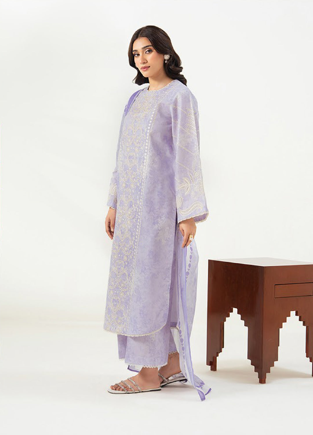 Namah by Xenia Formals Unstitched Embroidered Lawn 3 Piece Suit XF26UNL 06 - Amzin - Festive Collection