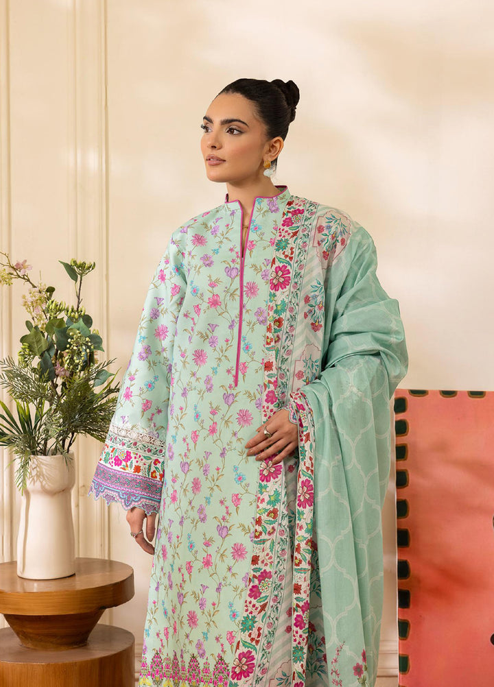 Nissa by RajBari Unstitched Printed Lawn 3 Piece Suit RB26ULN D-09 - Casual Collection