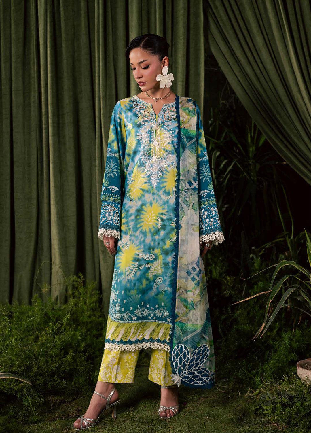 Daily Delight by Nureh Unstitched Embroidered Lawn 3 Piece Suit NU26UDDL DD-31 - Summer Collection