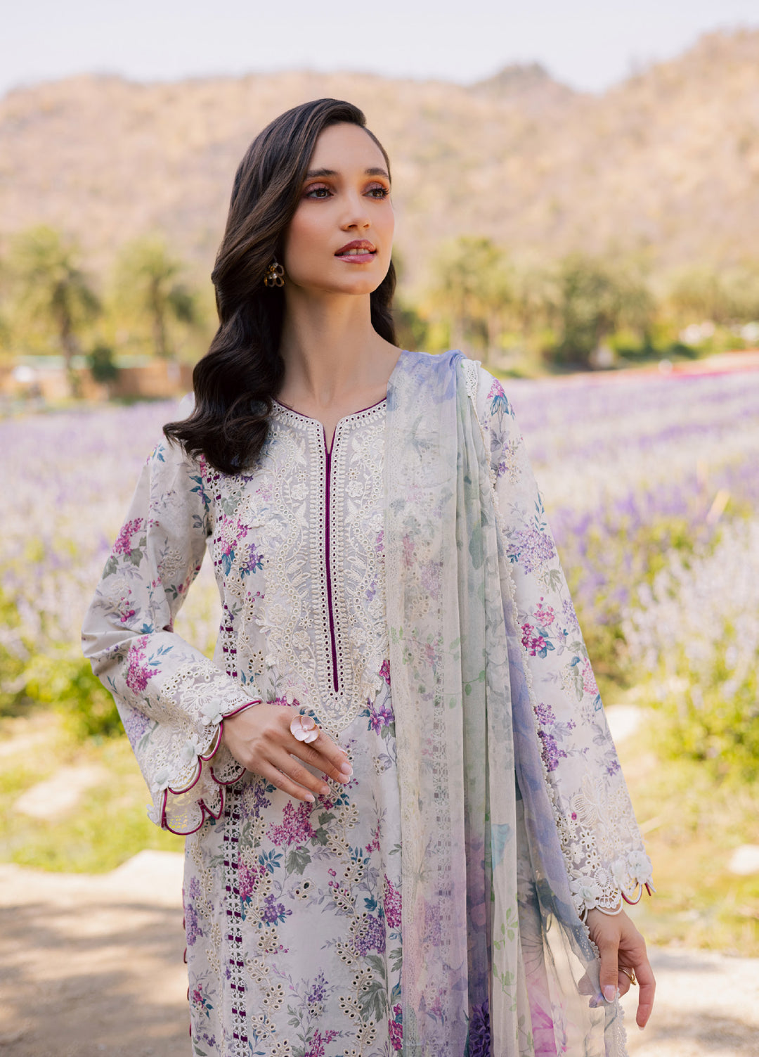 Shezlin by Aabyaan Unstitched Embroidered Chikankari 3 Piece Suit ABY26UCS ELARA - Eid Collection