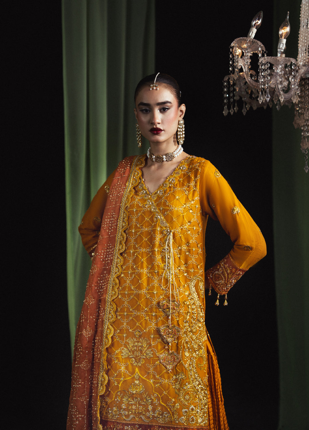 Sara Jahan Women RTW Embroidered Chiffon 3 Piece Suit SJ26RF SJ-1004 - Festive Collection