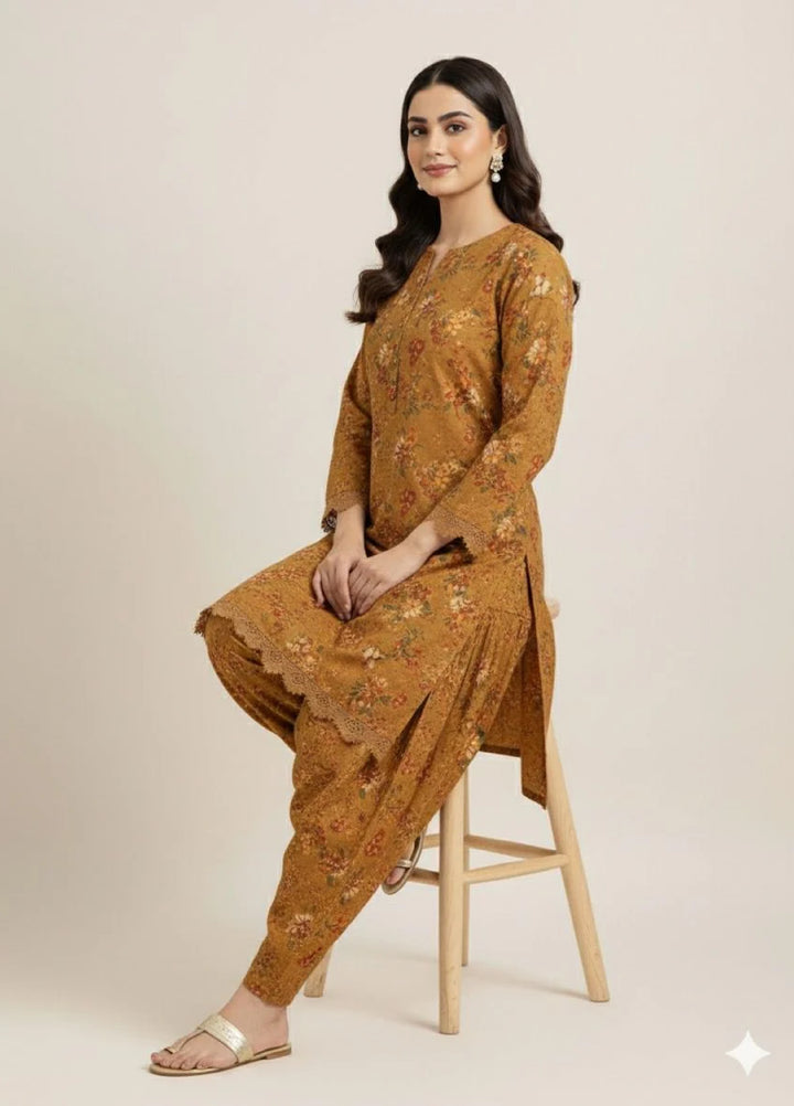 Tosheeza Saith Women Pret Khaddar 2 Piece D-4 - Winter Collection