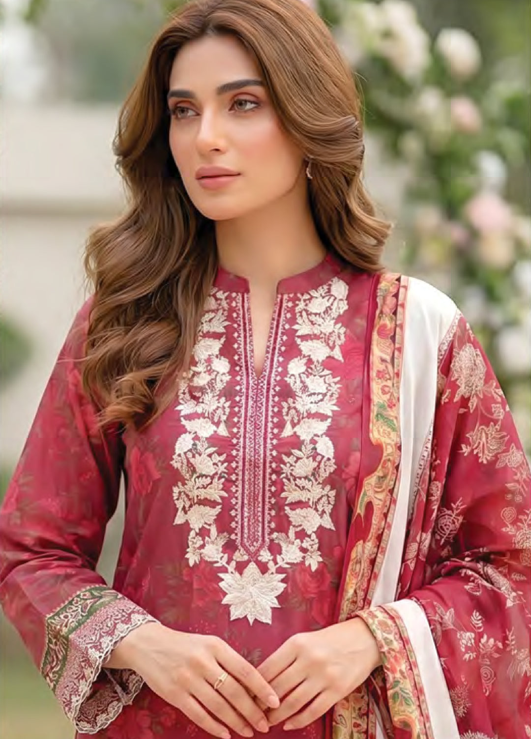 Essentials by Lakhany Unstitched Printed Lawn 3 Piece Suit LSM26UEL LG-MM-1031 - Summer Collection