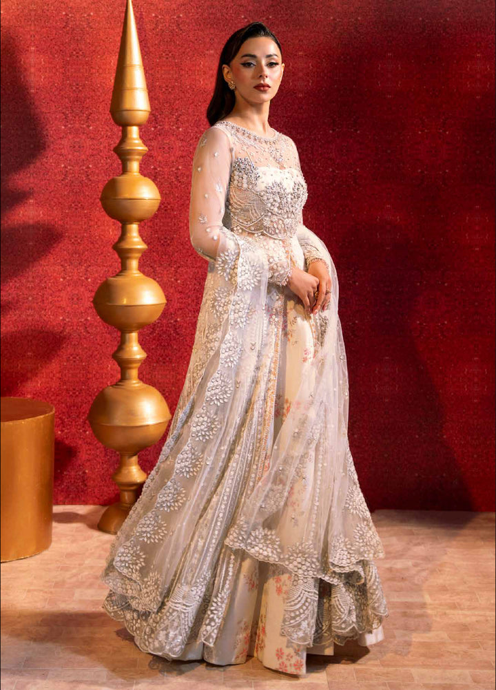 Zarmina by Zariya Unstitched Embroidered Bareeze Net 3 Piece Suit ZRY26UZ ZB50047 - Festive Collection