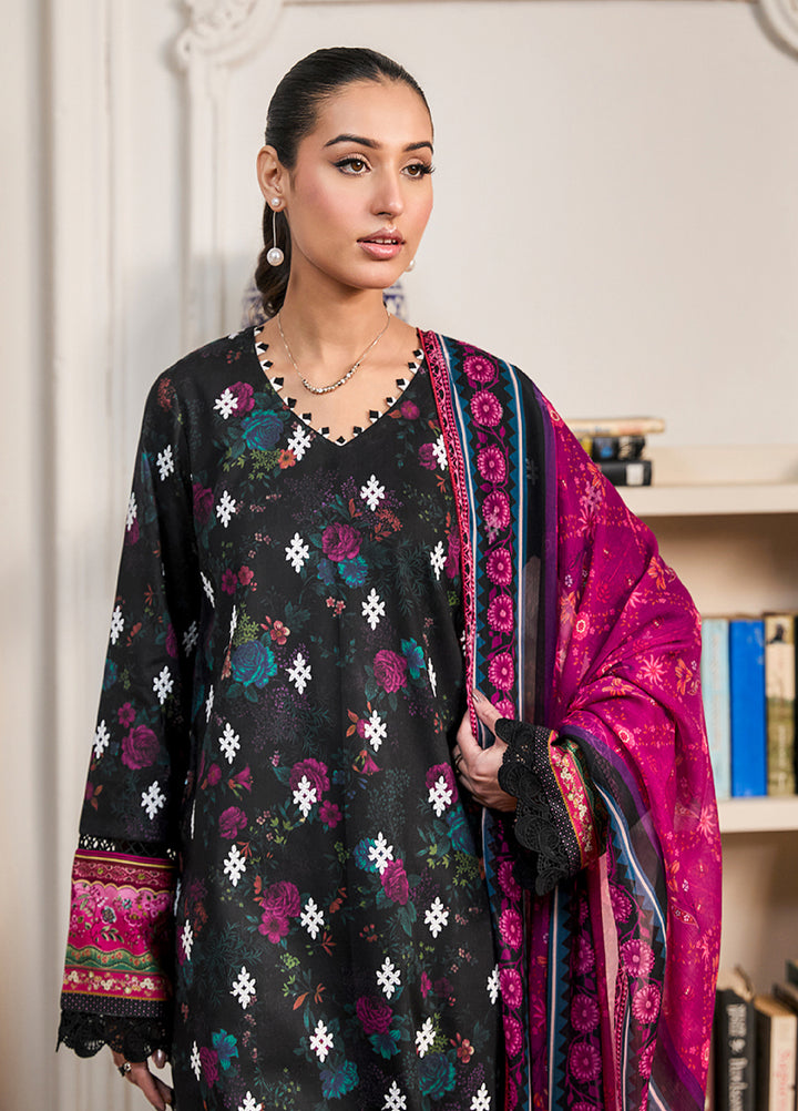 Raha Summer Prints by RajBari Unstitched Printed Lawn 3 Piece Suit RB26URVI D-7 - Summer Collection