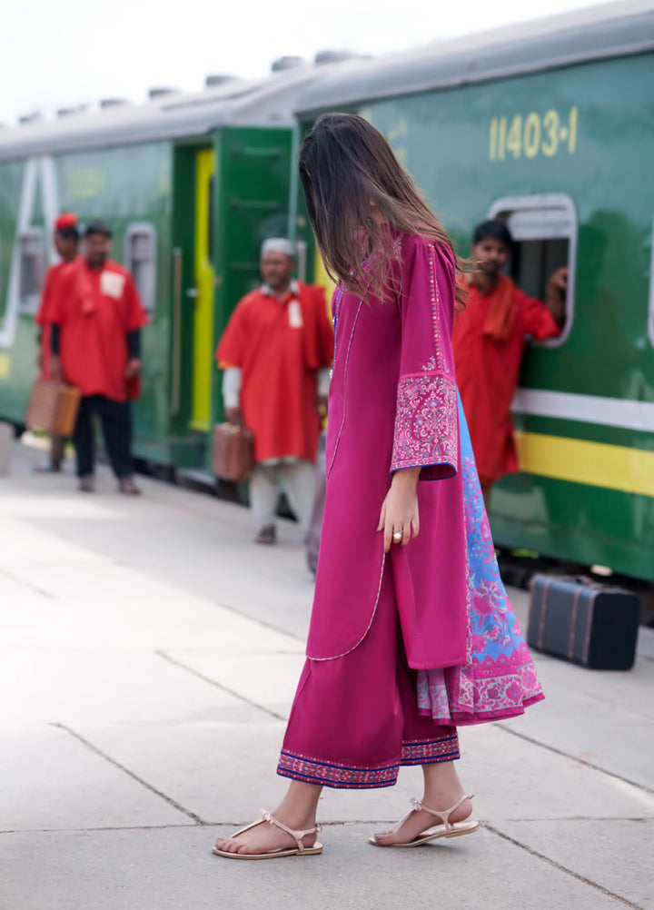 Safarnama by Casuallite RTW Embroidered Cotton Lawn 3 Piece CL26PSCL Roisin Bloom - Eid Collection