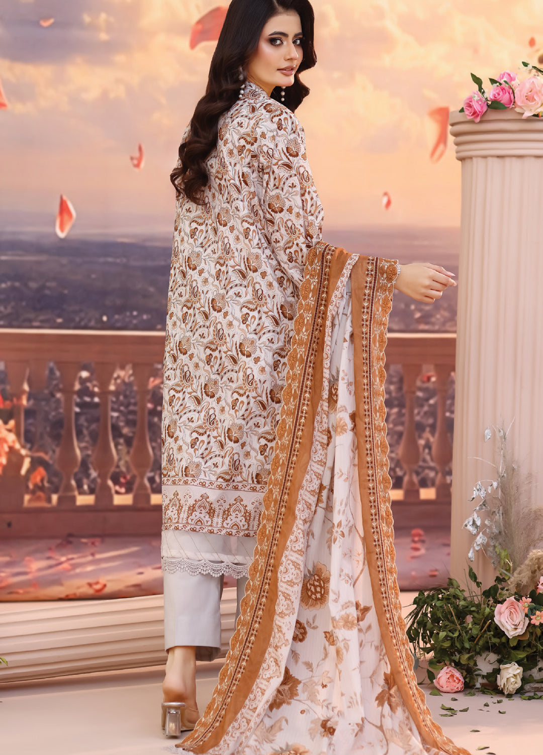 Salina by Regalia Textile Unstitched Cutwork Embroidered Lawn 3 Piece Suit RG26USCL D-1 - Summer Collection