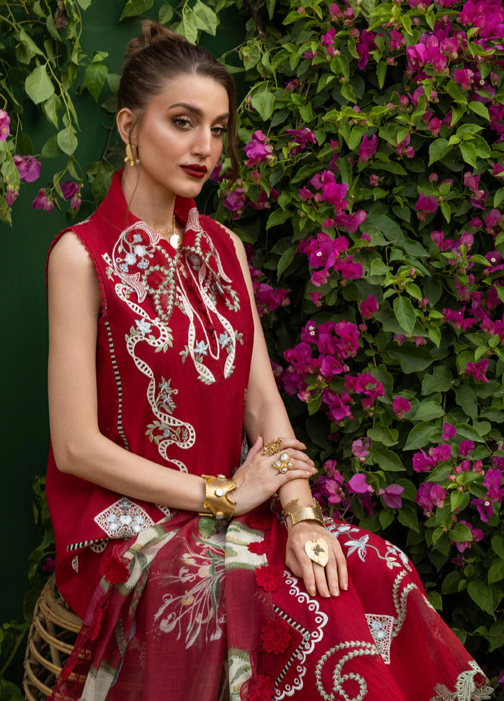 Bloom by Saira Shakira Unstitched Embroidered Lawn 3 Piece Suit SSR26ULB ELISE-05B - Eid Collection