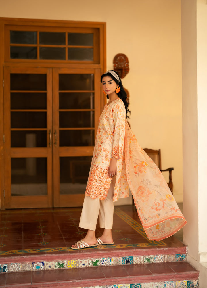 Bagh by Rashid Textiles Unstitched Embroidered Lawn 3 Piece Suit RT26UBL 3723 - Casual Collection