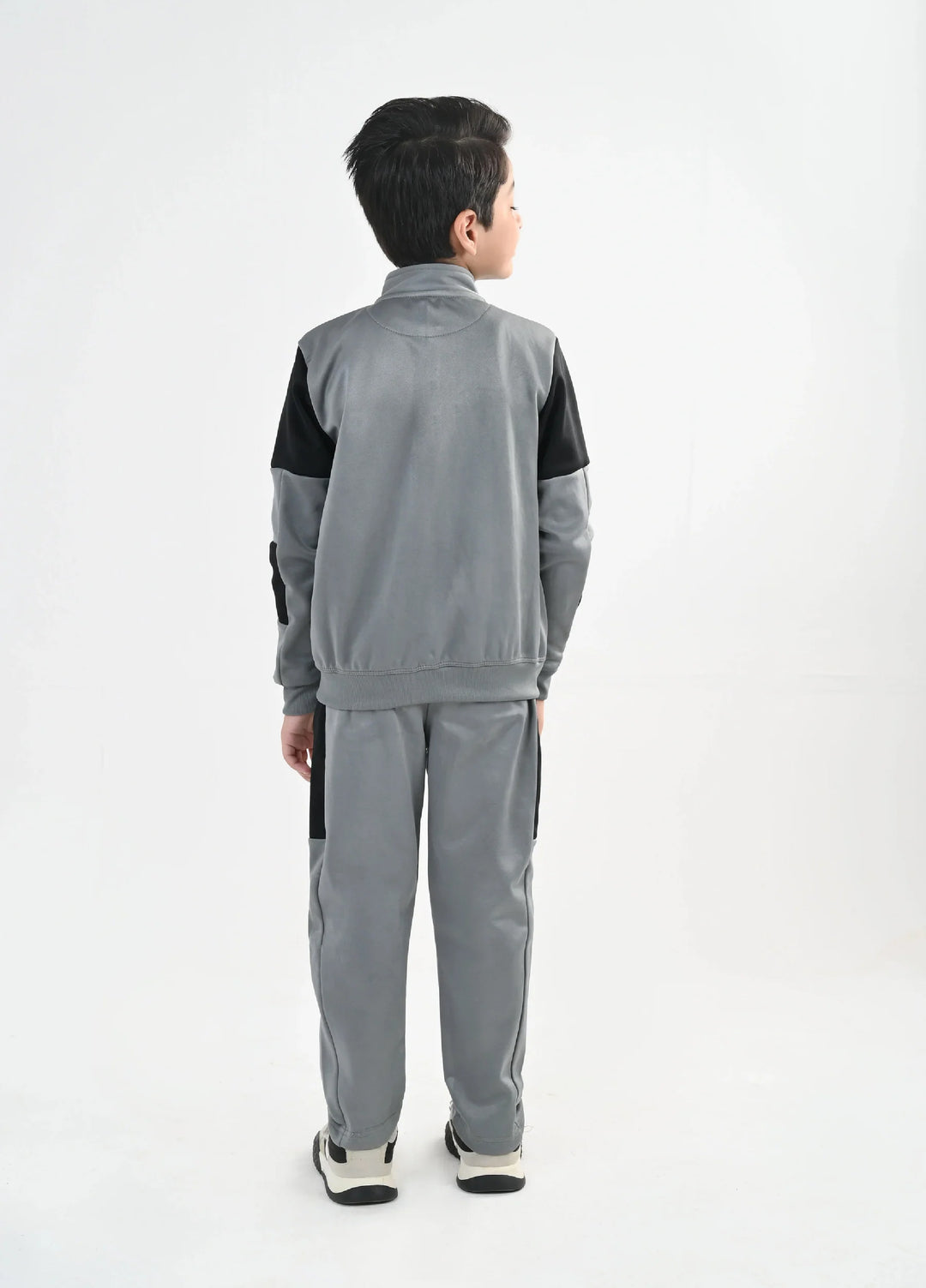 IQ Exclusive Kids Track Suit Fleece 2 PieceGrey Storm Tracksuit-Unisex Kids - Winter Collection