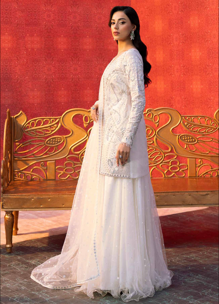 Zarmina by Zariya Unstitched Embroidered Bareeze Net 3 Piece Suit ZRY26UZ ZB50043 - Festive Collection