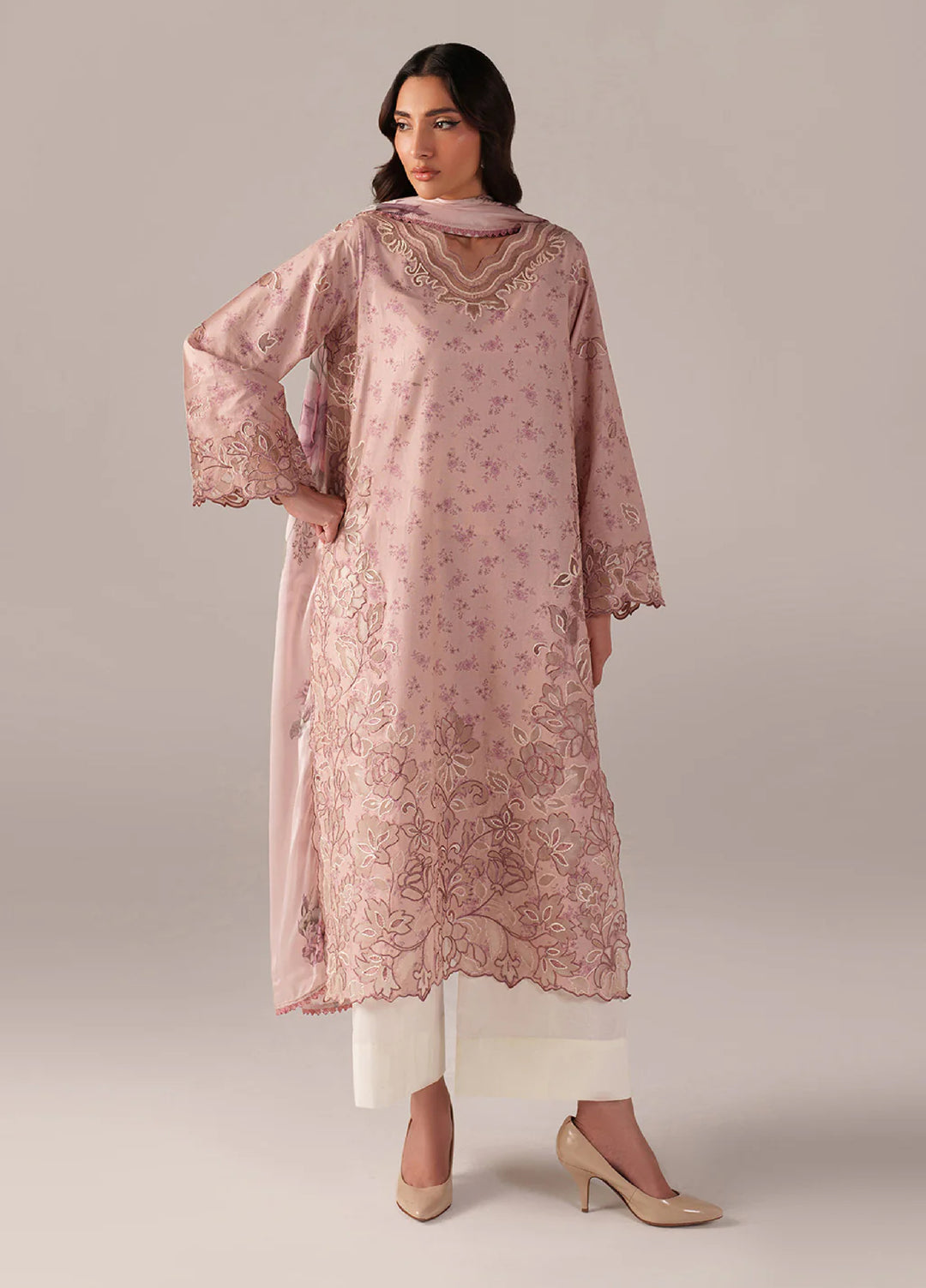 Iznik Unstitched Embroidered Lawn 3 Piece Suit IZ26US SS-05 - Summer Collection