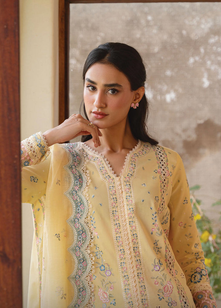 Whisper by Ayzel Unstitched Embroidered Lawn 3 Piece Suit AAF26ULW Frost ZWU-0136-3PO - Eid Collection