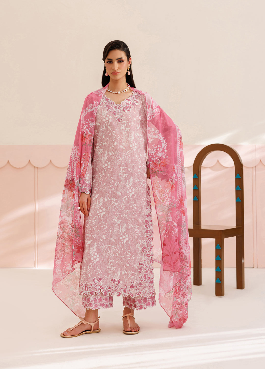 Azzal Unstitched Printed Lawn 3 Piece Suit AZL26UPL AZL-147 - Summer Collection