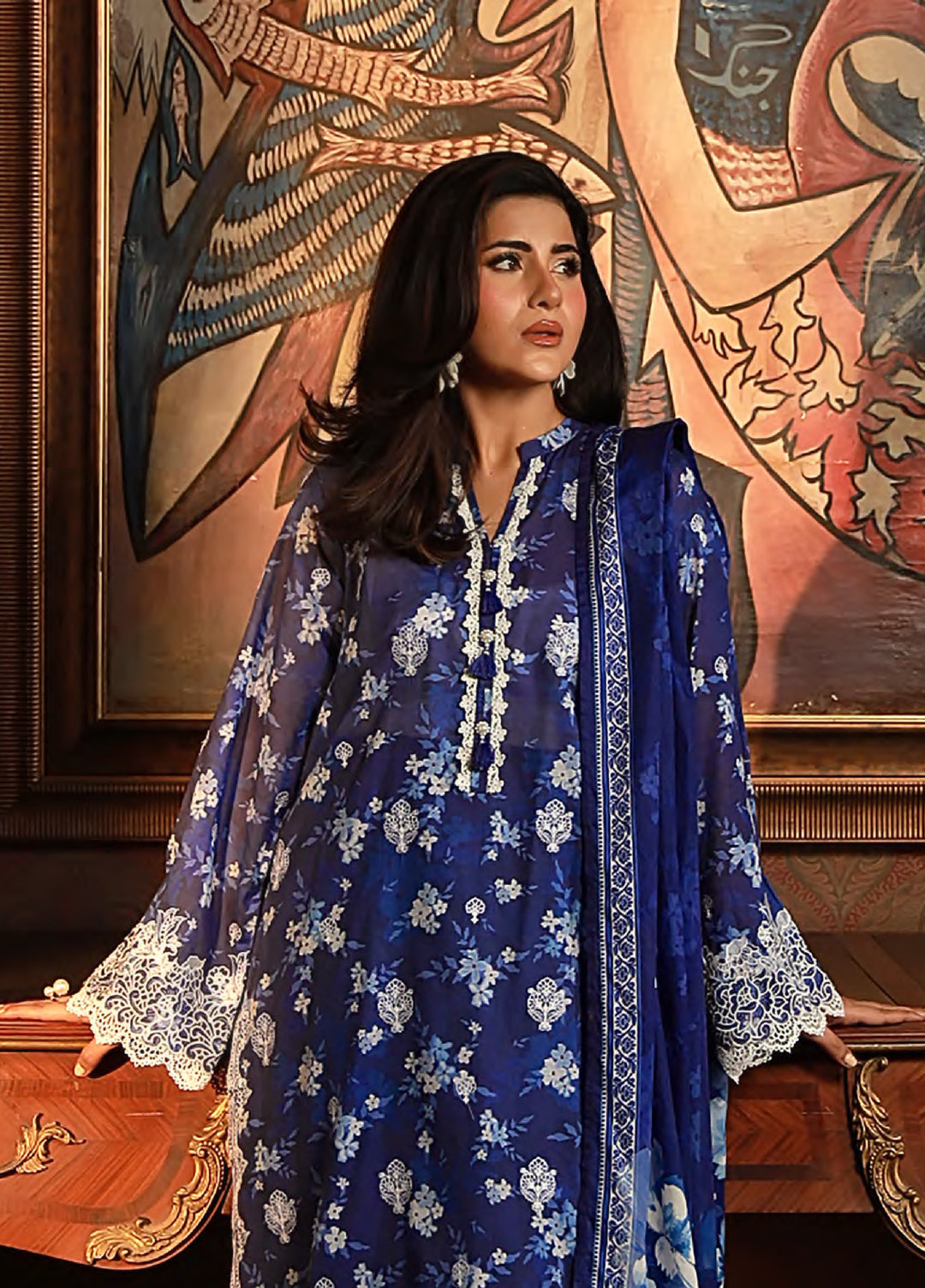 Komal Lawn by Lakhany Unstitched Embroidered Lawn 3 Piece Suit LSM26UK LG-RL-0362 - Summer Collection